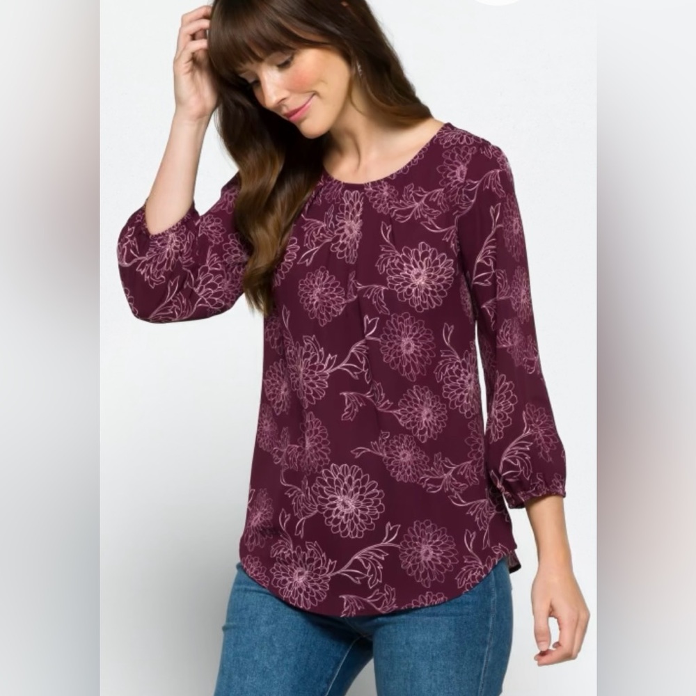 Clarita Pleat Detail Blouse